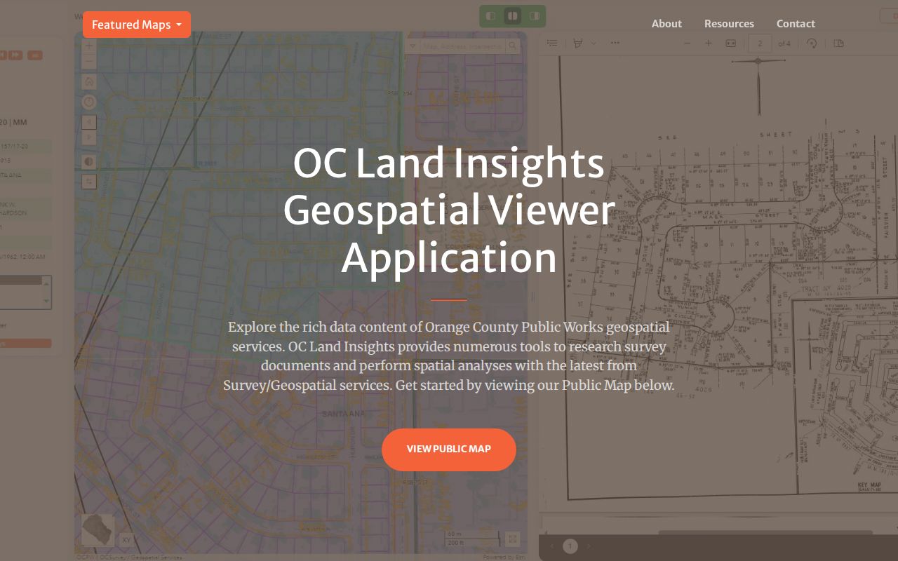 Brea street directory OC GIS parcel viewer